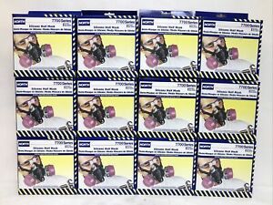 Lot Of (12) North Safety 7700 Series Half Mask Respirators, Large (NSP 770030L)