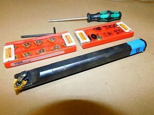 Widia Threading S1212LSER3 Indexable Insert Boring Bar 3/4 D 7 L Sandvik LOT # 8