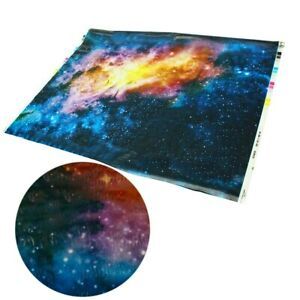 Water Transfer Dipping Hydrographic Hydro Film GALAXY STARS SKY NIGHT BLU 19X39&#034;