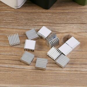 12PCS Small Aluminum Heatsink Cooling Kit with Adhesive Glue on Back 14x14x6mm
