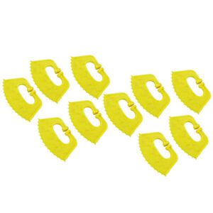 10 PCS Calf Nose Thorn Plastic Milk Sucking Preventer Livestock Farm Tool Yellow