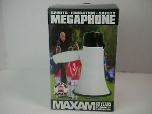 Megaphone Bullhorn Pro Mega Phone w/ Siren Folding Handle &amp; Black Wrist Strap