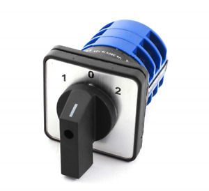 YXQ Cam Changeover Switch, 660V Ui 32A Ith 1-0-2 3 Position 12 Terminals Rotary