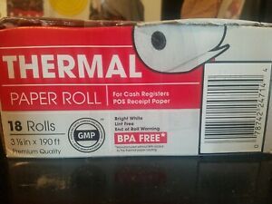 Member&#039;s Mark Thermal Receipt Paper Rolls, 3 1/8&#034; X 190&#039;, 9 Rolls