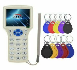 Card Copier Reader Writer Tag Key 10 Frequency ID Duplicator Programmer 13.56MH