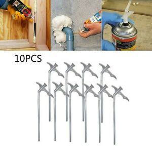10x Spray Foam Replacement Tube Nozzle Gap Filling Insulating Foam Tube Set DIY