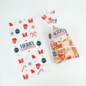 50pcs Clear  Cookie Baking Gift DIY Bag Plastic Candy Package Bags