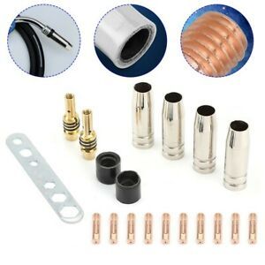 20Pcs Nozzles Contact Tips Holders Mig Consumable Accessory for 15AK MB15 Mig