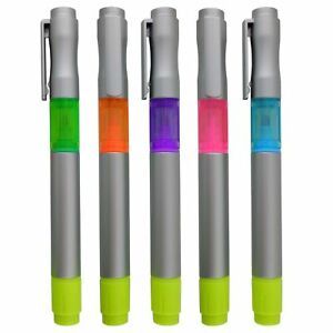 3 in 1 Double Sided Highlighter with Ballpoint Pen With Chisel Tips, Comes in...