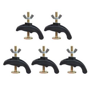5x Nylon Press Plate Clamp T-track Splint Router Accessories Black 8cm