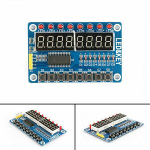 5Pcs 8-Bit LED 8-Bit Digital Tube 8 KeyS TM1638 Display Module For AVR