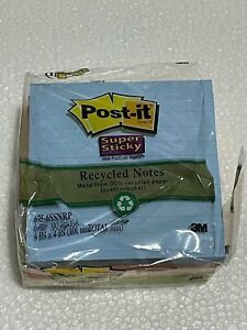 Post It sticky Notes, ruled, multicolored