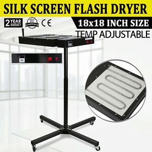 Adjustable Height 18&#034; x18&#034; Flash Dryer Silkscreen T-shirt Screen Printing Curing