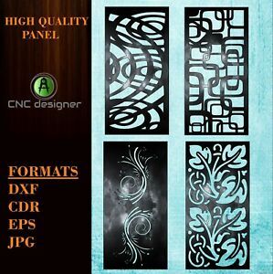 DXF-CDR FILE of PLASMA LASER AND ROUTER Cut -CNC 004 VECTOR PANEL