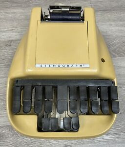 Vintage Stenograph Reporter Model Shorthand Machine/Samsonite Case - estate find