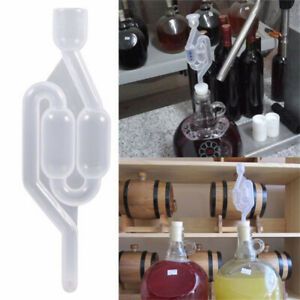 Wine Brewing Airlock Plastic Check Valve Home Beer Fruit Juice Ferment Air Lock