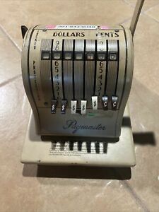Paymaster S-1000 Check Writer W/ Key. GREAT CONDITION!!