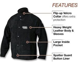 Lincoln Heavy Duty Leather Welders Welding Jacket Size Large K2989-L