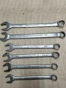 Proto standard combination wrenches 6 pcs
