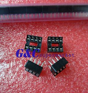 50PCS 8-Pin 8pins DIL DIP IC Socket PCB Mount Connector NEW GOOD QUALITY