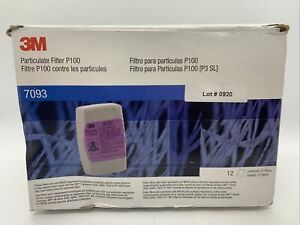 3M 7093 Respirator Filters (6 Pairs/ 12 Filters Total)