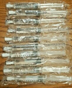 Lot of 20 Normal Saline Sterile 0.9% Sodium Chloride Flush Lock 10 ml first aid