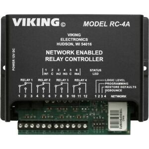 Viking Electronics RC-4A Network Enabled Relay Controller 
