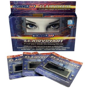 Armour Guard Clairvoyant 2&#034; X 4-1/4&#034; Auto-Darkening Filter Lens for Welding