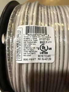 #12 thhn stranded wire 500 Feet. White. Copper