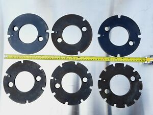 6 qty SUPER SPACER MASKING INDEX PLATES Lot 2,3,4,6,8,12 Divisions rotary table