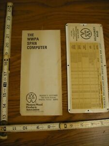 The Western Wood Products Association (WWPA) Span Computer and Guide