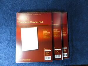 3 Project Planners AMPAD Gold Fibre Top-Wire Bound, 8-1/2 x 11-3/4 Project Rule