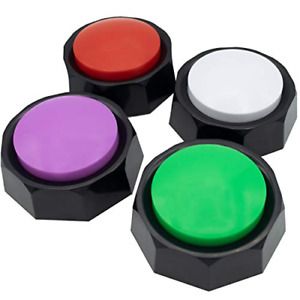 Chip&#039;s Pet Stuff Recordable Training Buttons for Dogs - Record Any Sound to with