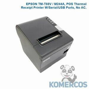 EPSON TM-T88V / M244A,POS Thermal Receipt Printer W/Serial/USB Ports, No AC,&#034;A&#034;