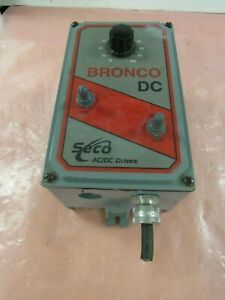 SECO WARNER B160 BRONCO DC DRIVE 115/230VAC 10AMP RUN/JOG SWITCH ***XLNT***