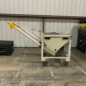 Material Transfer &amp; Storage Inc Auger Hopper Feeder 56x55x57 USIP