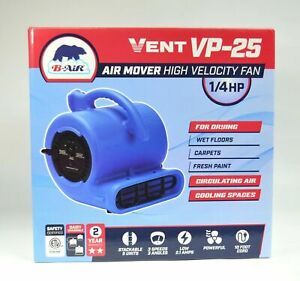 B-Air VP-25 1/4-HP 900-CFM Air Mover - Water Damage Restoration Equipment - New!