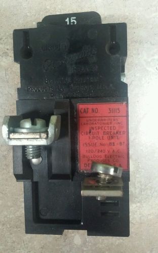 ITE push-o-matic single pole 15 amp breaker