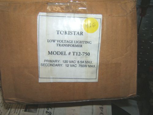 TOKISTAR LOW VOLTAGE LIGHTING TRANSFORMER CAT#T12-750 120V 750W