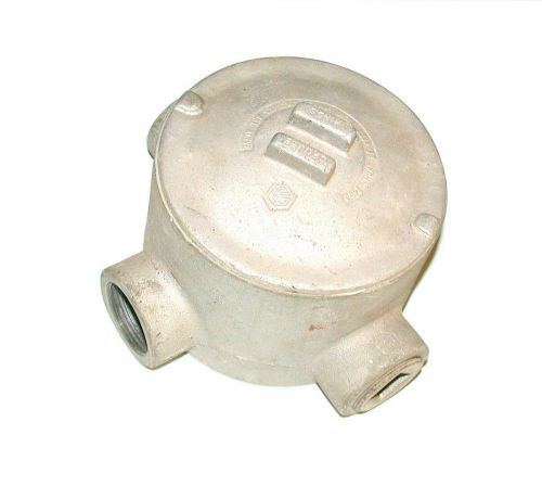 Crouse-hinds explosion proof conduit outlet box 1 1/4&#034; model guat49 for sale