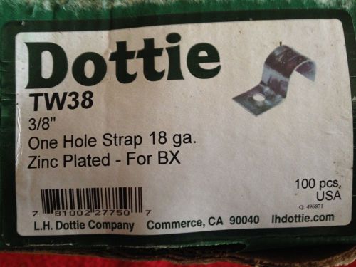 Dottie tw38 3/8-inch, armored cable/flex conduit strap 100-pack for sale