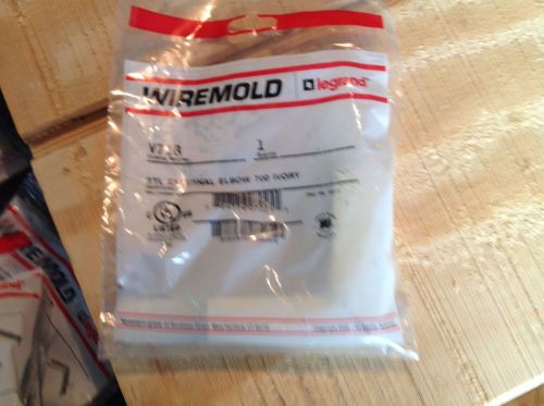 Wiremold V718 Series 700 90 Degree Flat Elbow Ivory