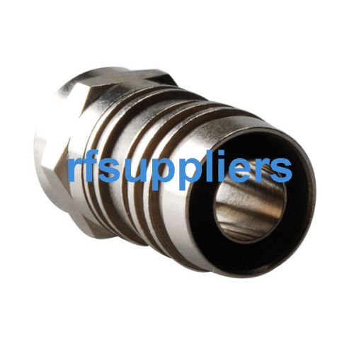 2pcs f crimp plug male straight rf connector for rg6 75 ohm for sale