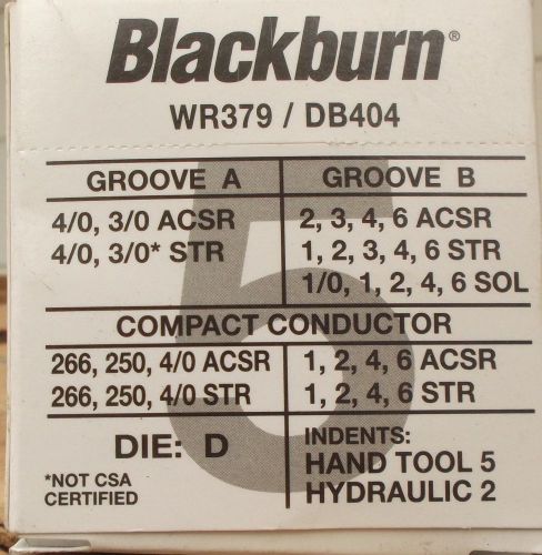 Lot (25) Blackburn® H Tap Compression Connectors WR379 78378610009