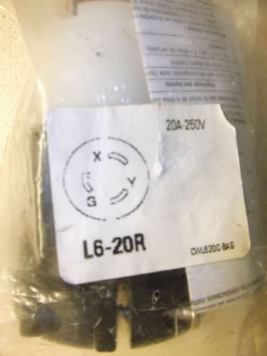 Cooper l6-20r, industrial locking connector for sale
