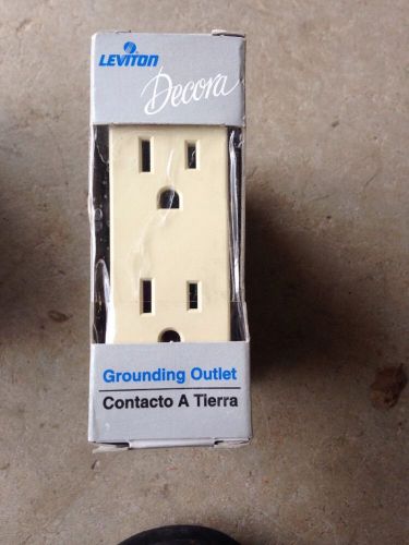 5 pc lot new leviton decora 5325-isp 15 amp 125v outlet ivory receptacle for sale