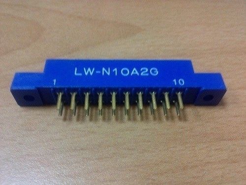 LW-N10A2G Card Edge Connector  10Px2 pitch=3.96mm Solt Socket PCB Q&#039;TY:10PCS/LOT