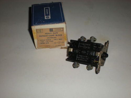 General electric cr2940u202 600v heavy duty contact block new for sale