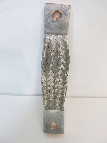 4 braid tinner copper flexible braided connector - 7&#034; x 1 1/4&#034; for sale
