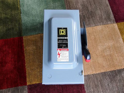 Square d h222n f1 safety switch - 240v ac - 60a - single phase - 2 pole for sale